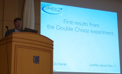 Herve de Kerret presenting first results